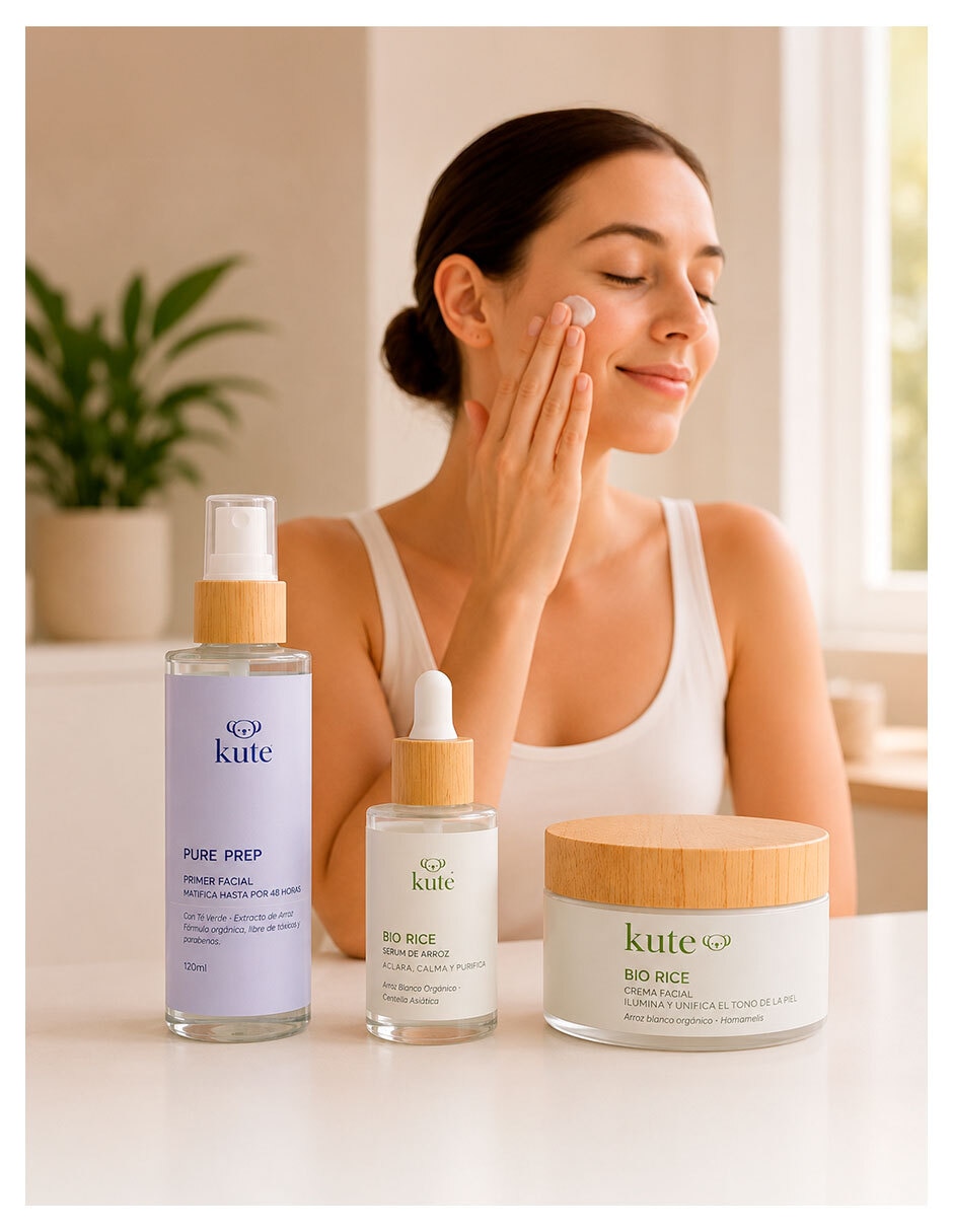Tratamiento facial Kit Rice Skin antimanchas Cosméticos Kute