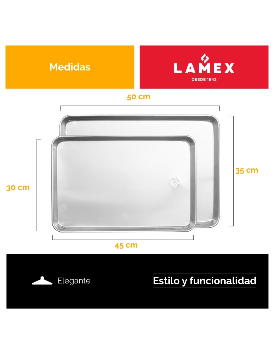 Charola para hornear de aluminio 3