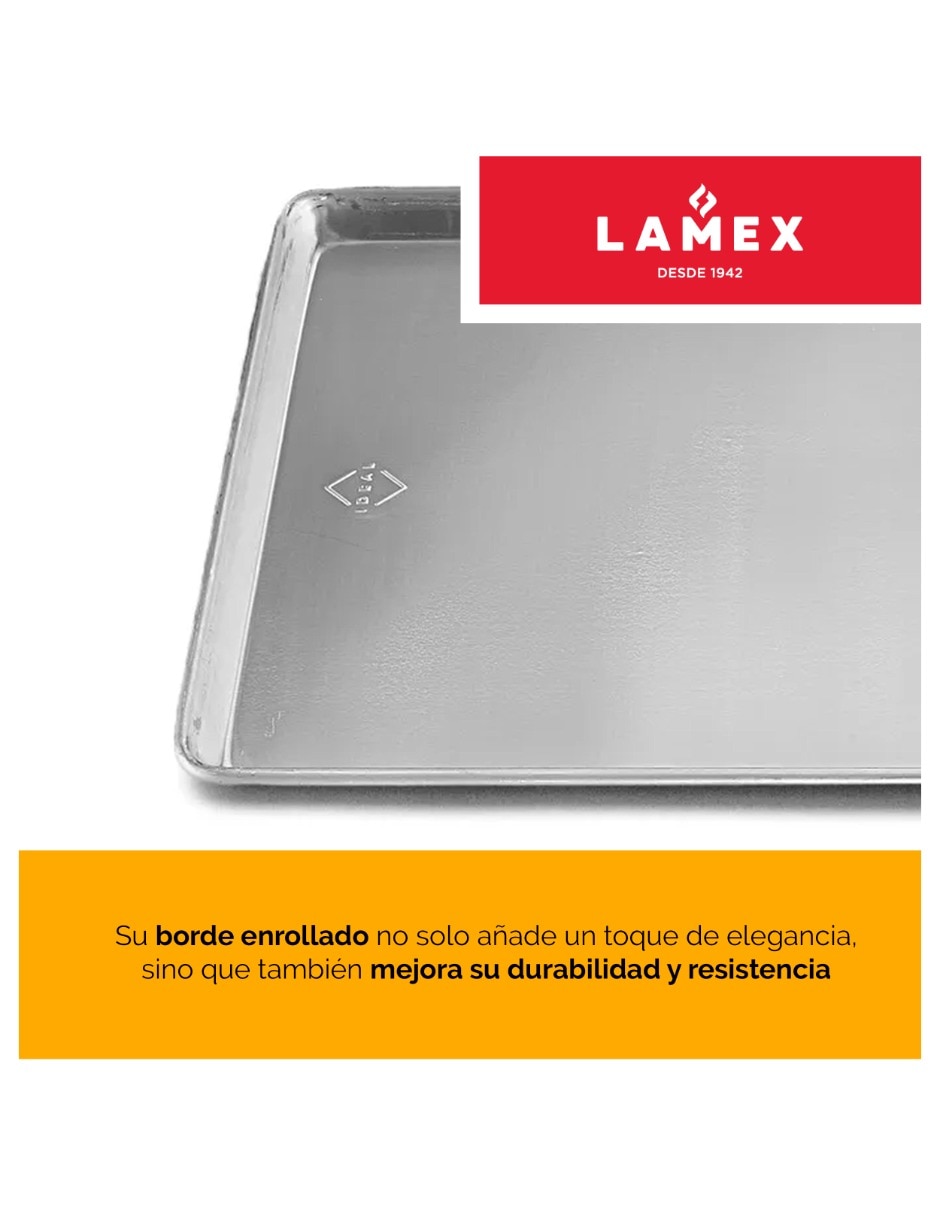 Charola para hornear ideal de aluminio