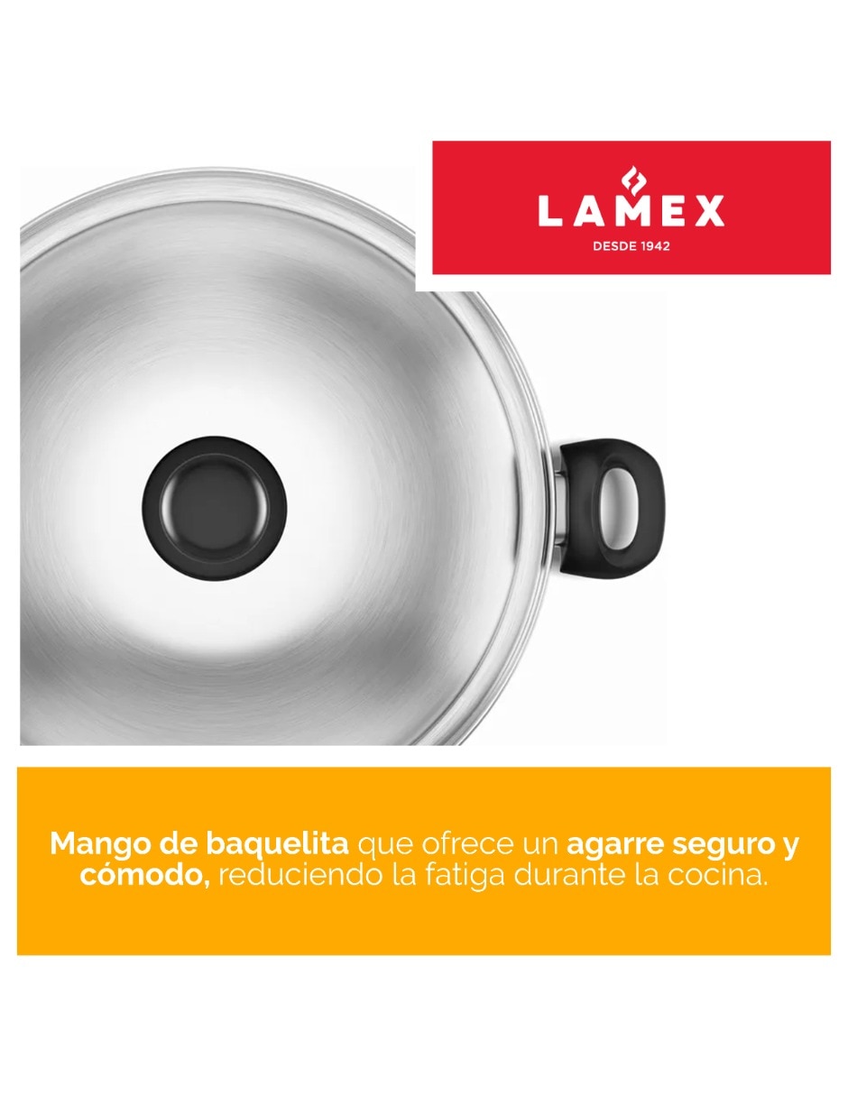 Sartén wok de aluminio 4 piezas 4