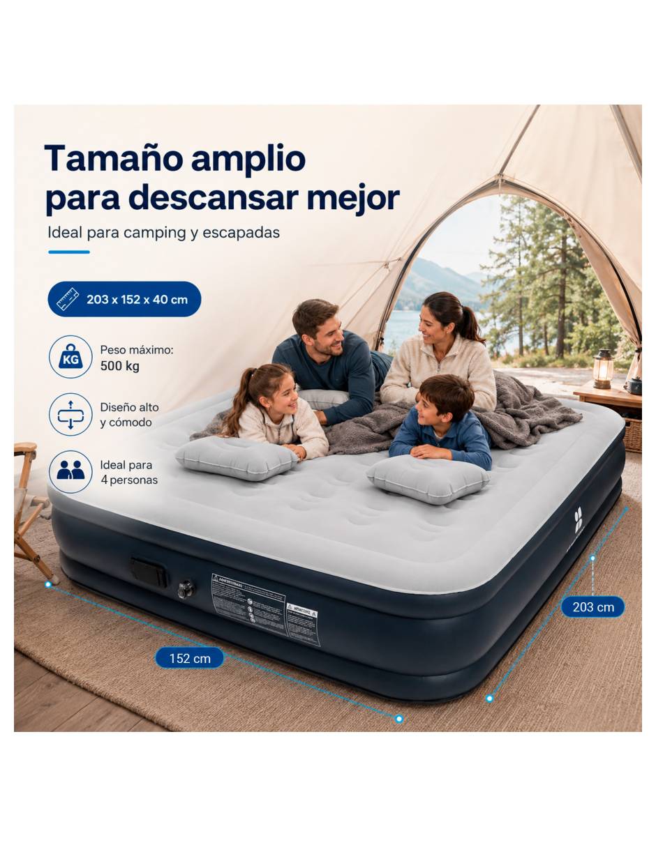Colchón inflable MKZ-Colchonin2al colchoneta euro top 8
