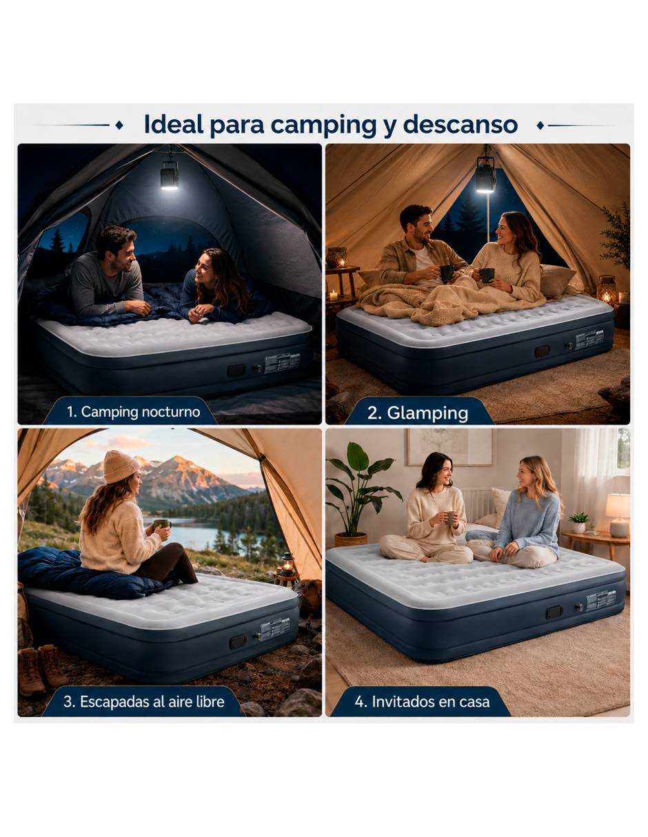 Colchón inflable MKZ-Colchonin2al colchoneta euro top 5