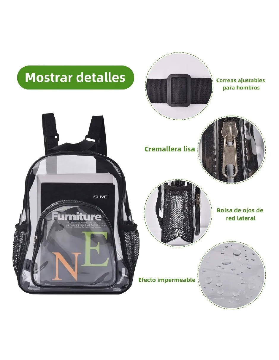 Mochila casual impermeable unisex 3