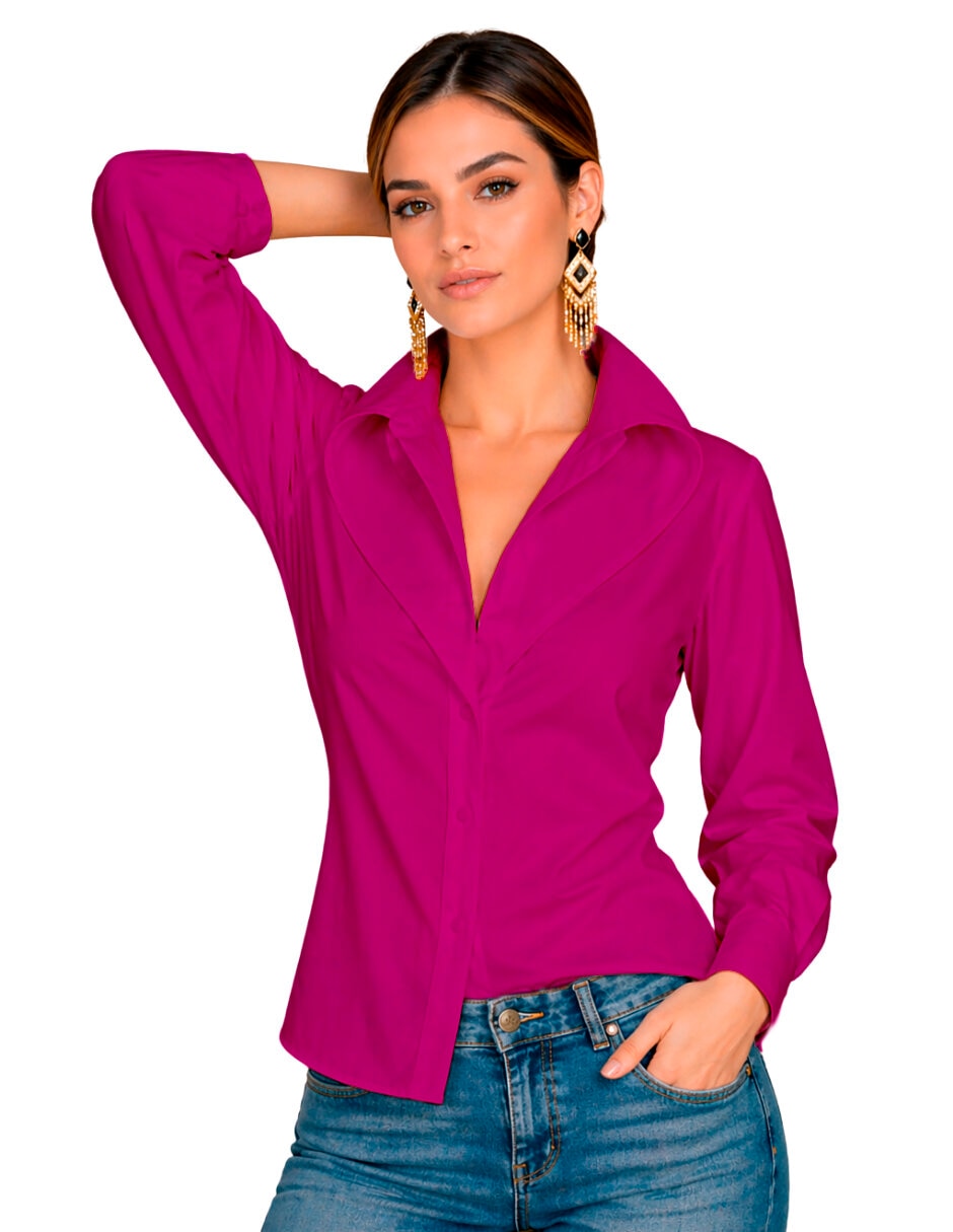 Blusa manga larga para mujer