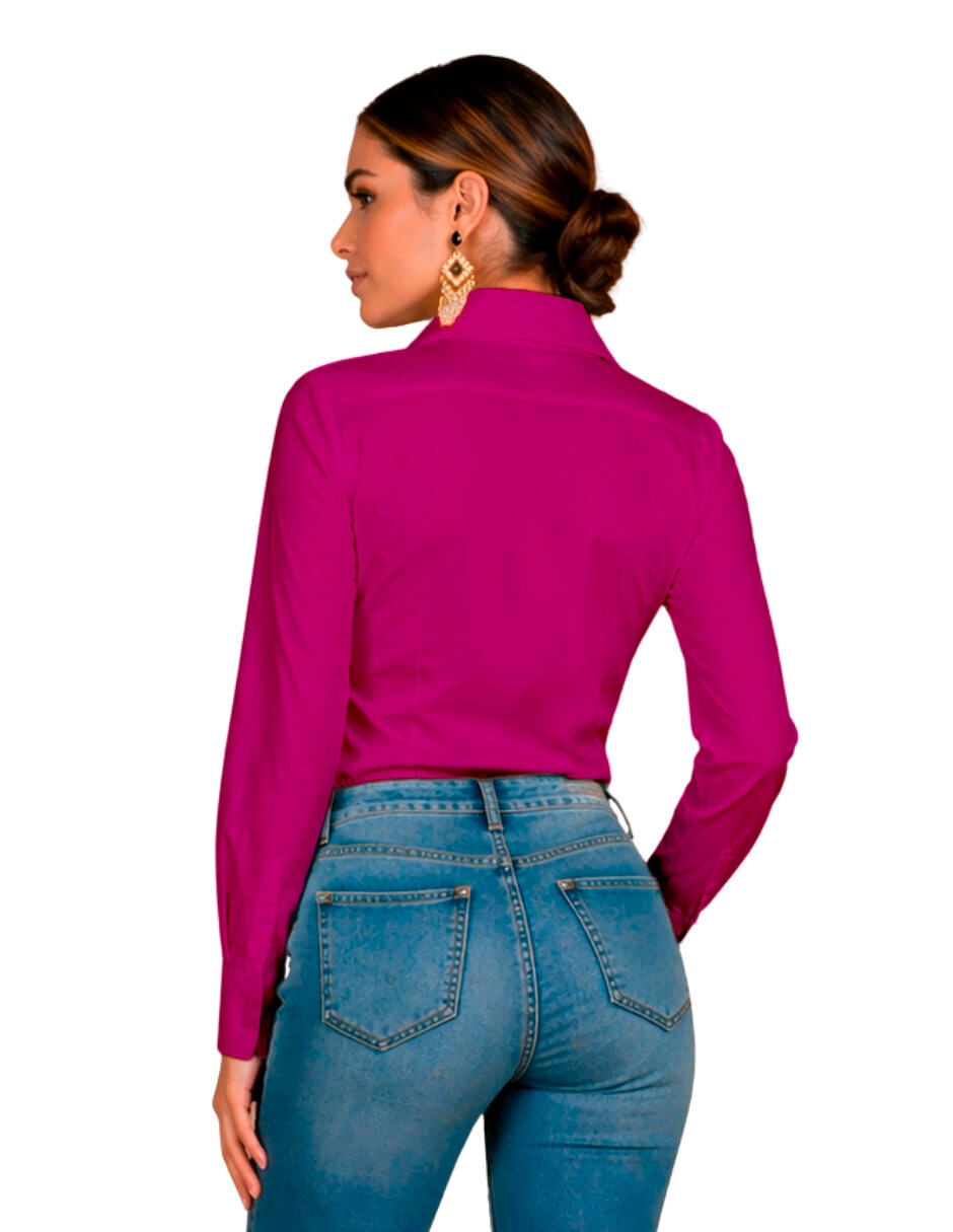 Blusa beatriz meade manga larga para mujer