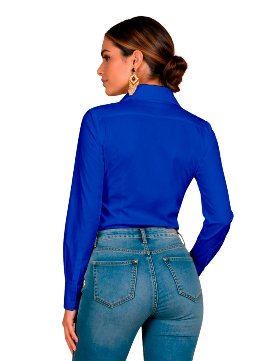 Blusa beatriz meade manga larga para mujer
