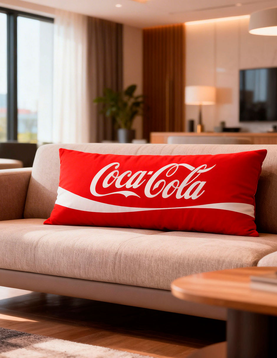 Set almohada súper jumbo Coca-Cola red firmeza medio 2