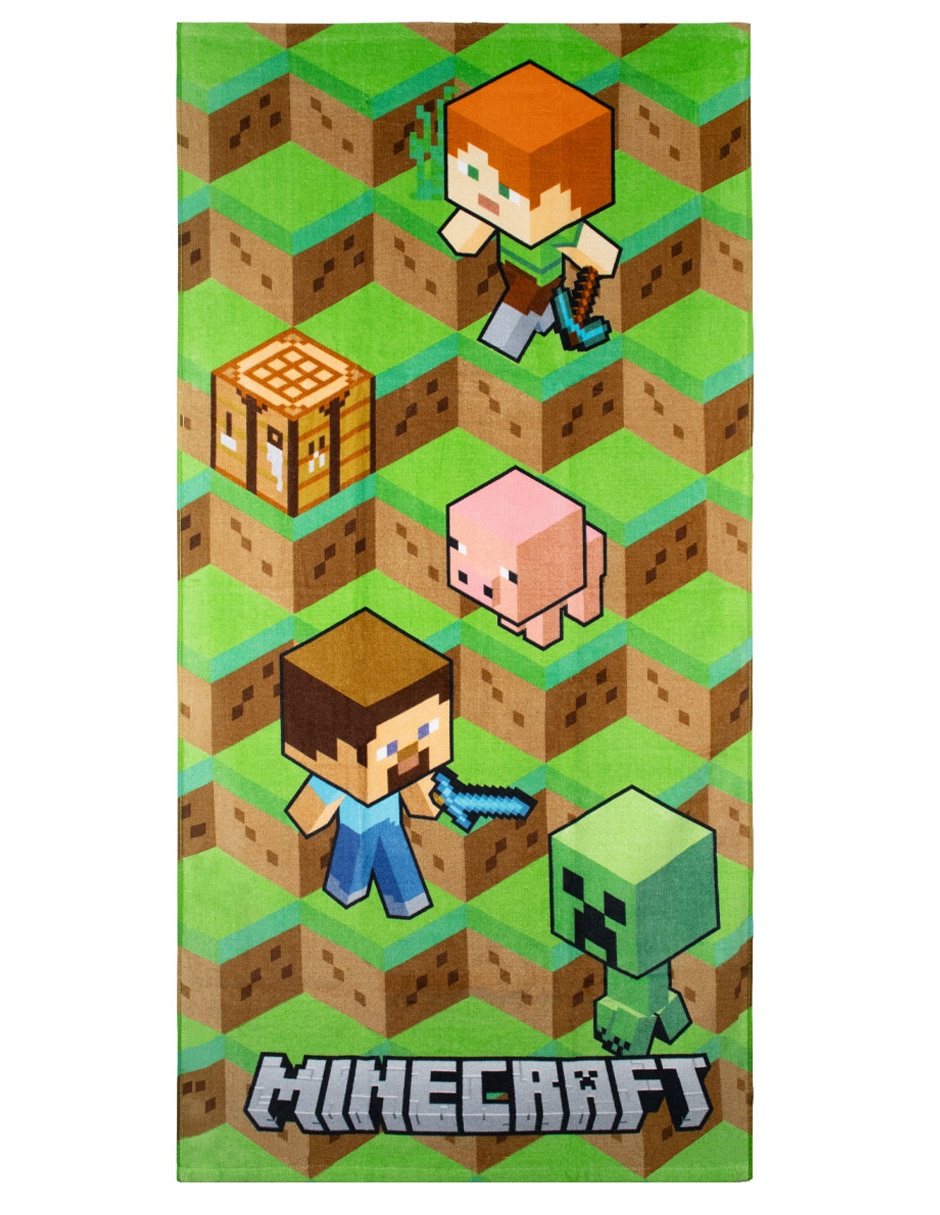 Toalla Home Access Pixeles Minecraft de algodón