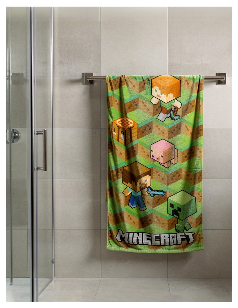 Toalla Home Access Pixeles Minecraft de algodón