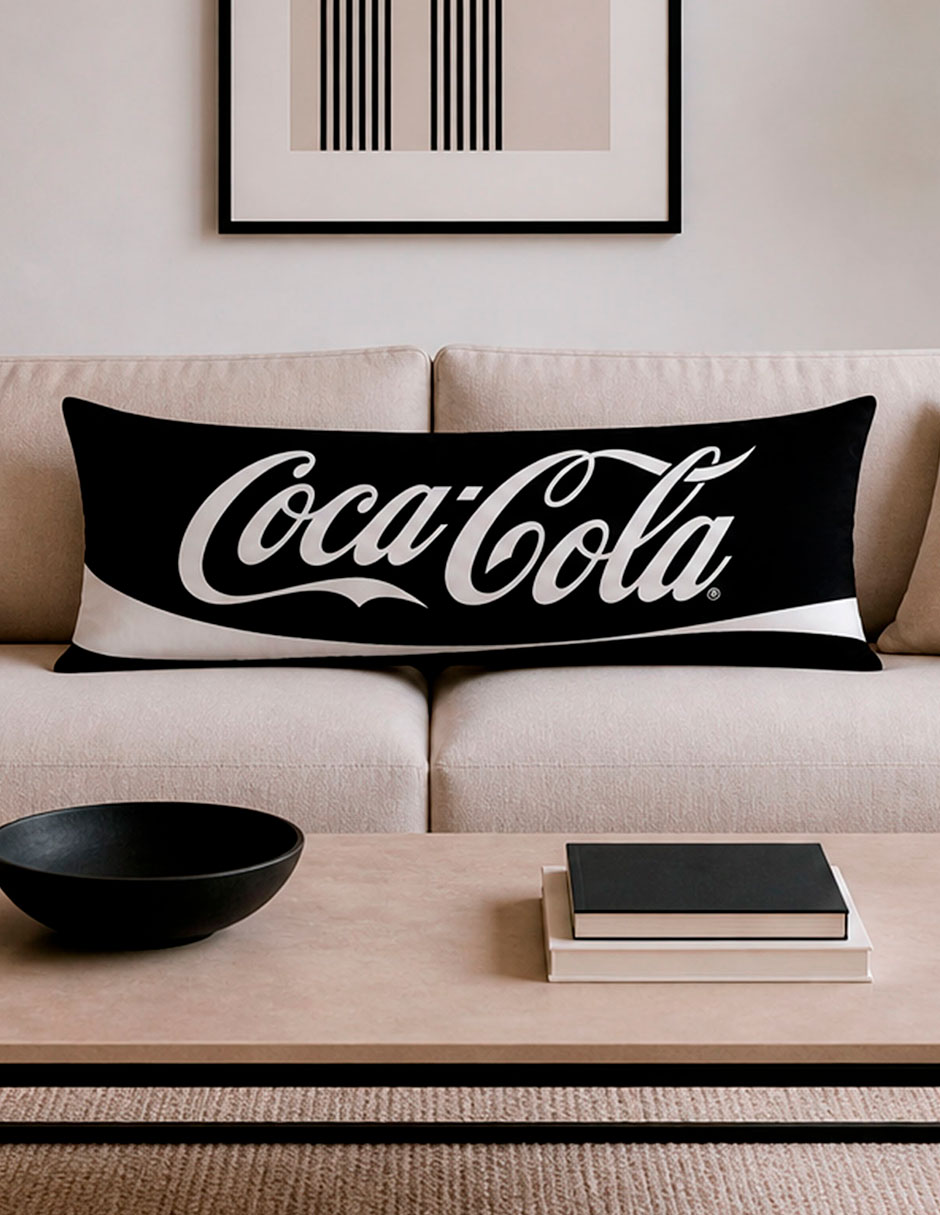 Almohada Providencia Súper Jumbo Coca-Cola Black firmeza medio