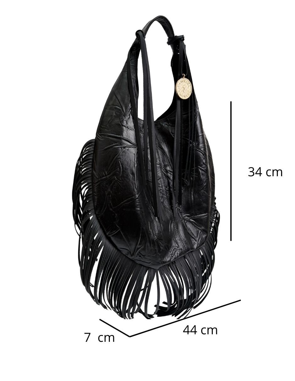 Bolsa hobo carolina crowley de piel bovino para mujer