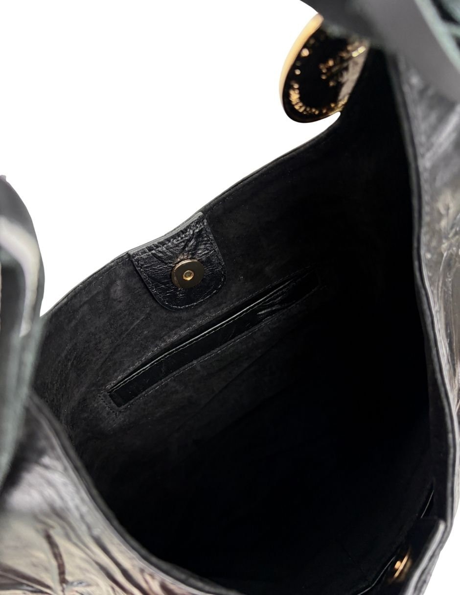 Bolsa hobo carolina crowley de piel bovino para mujer