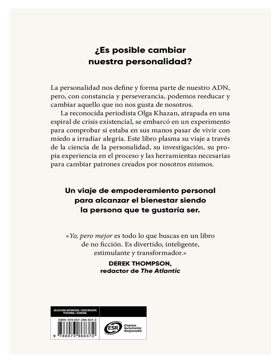 Libro Yo, pero mejor de Olga Khazan 2