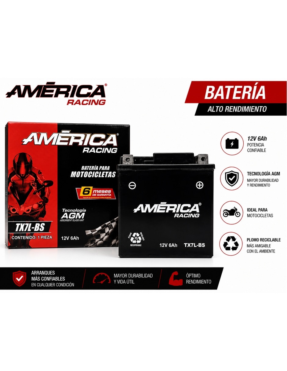 Moto batería America TX7L-BS-AM