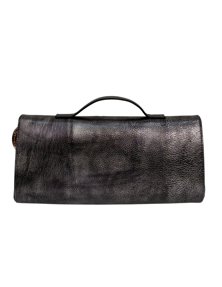 Bolsa Clutch Carolina Crowley de piel para mujer