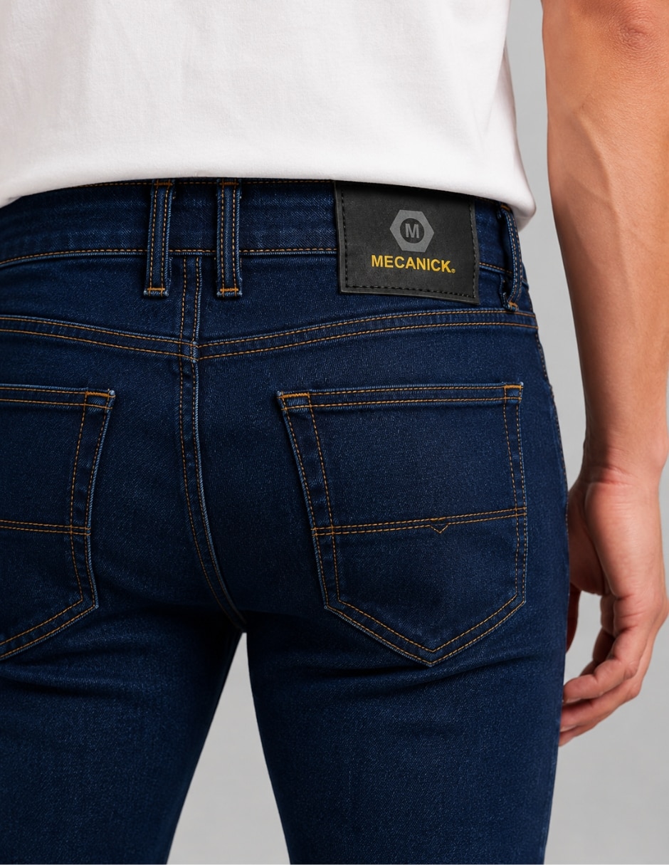 Jeans skinny skinny para hombre 4
