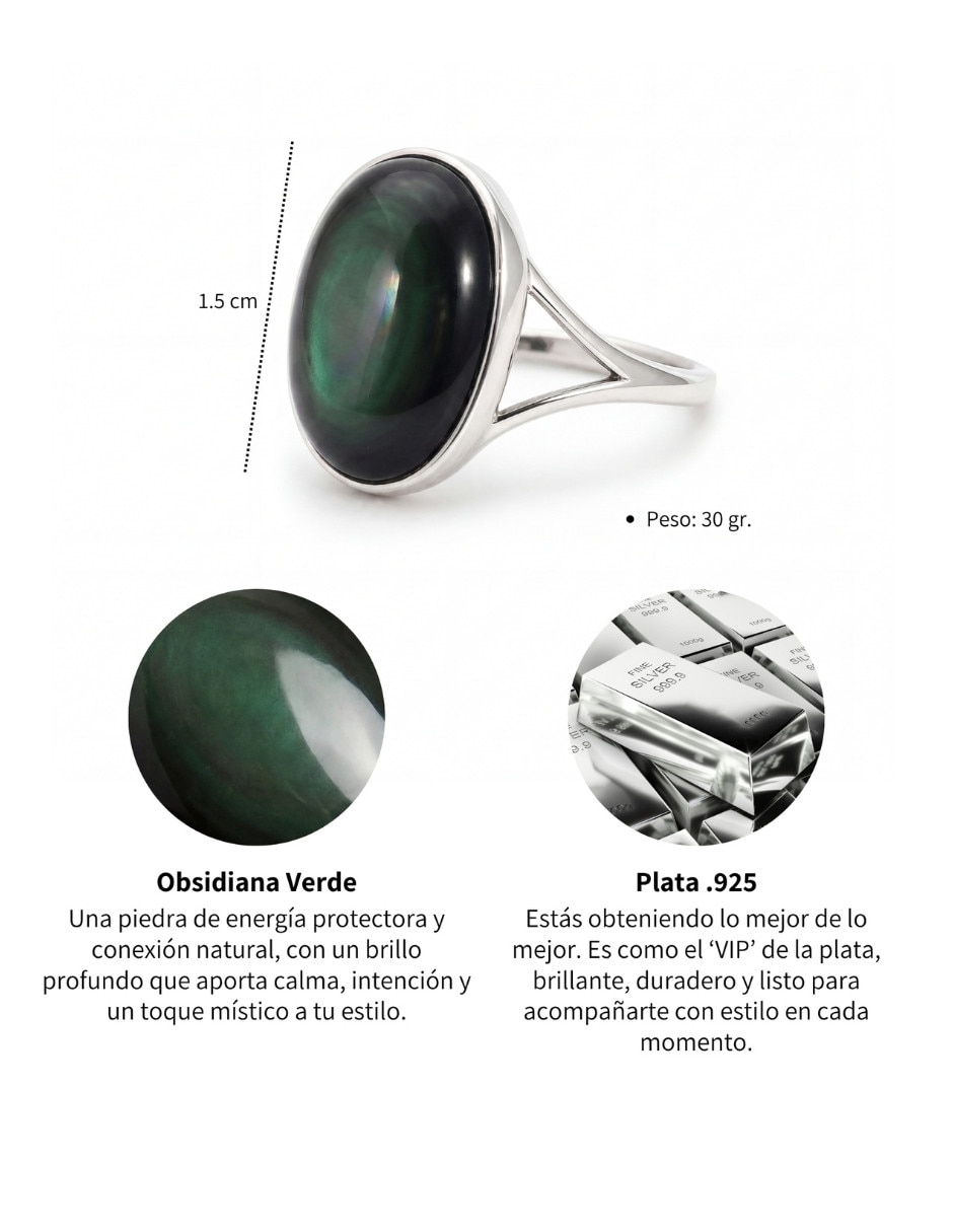 Anillo Chulada Beauty de plata pulido