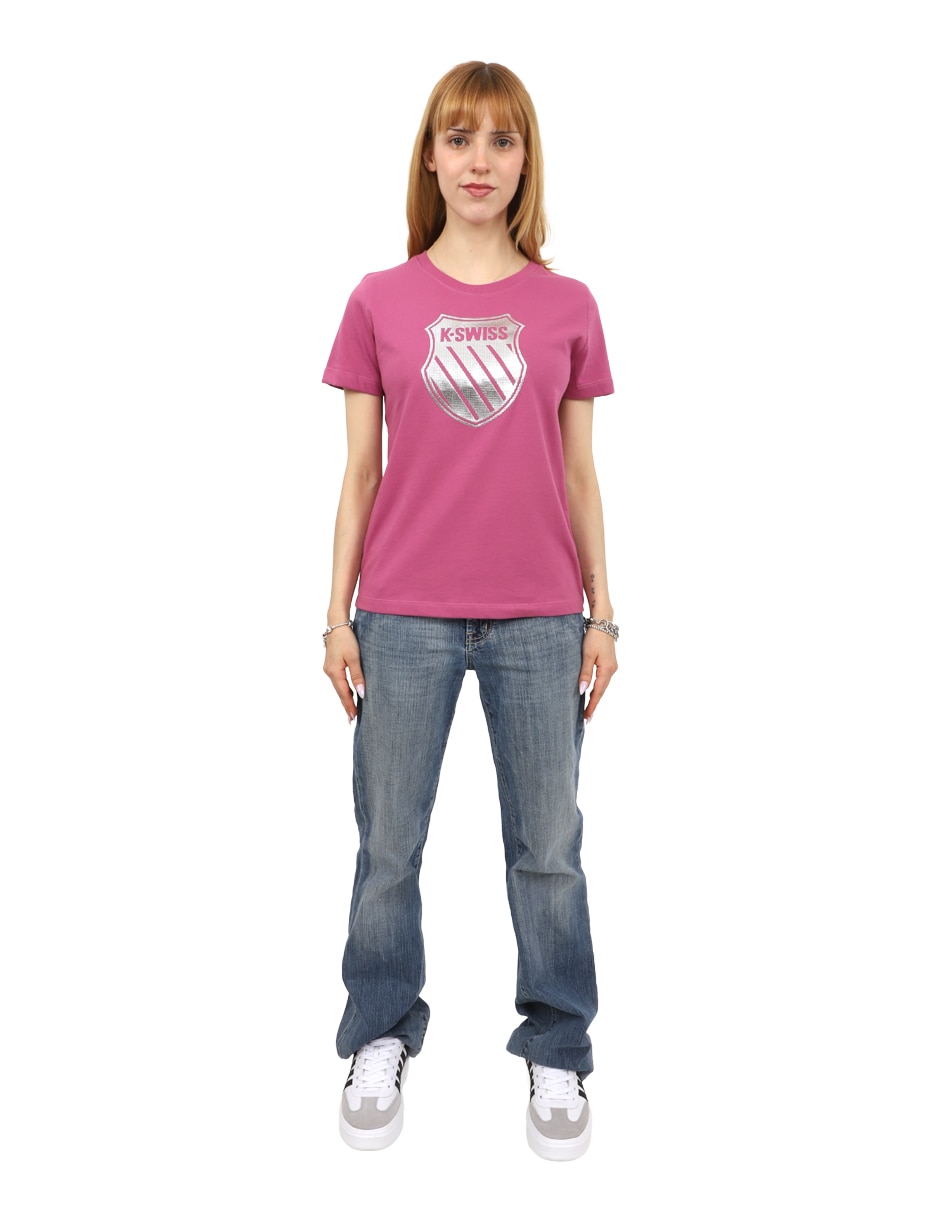 Playera manga corta cuello redondo para mujer Playera manga corta cuello redondo para mujer
