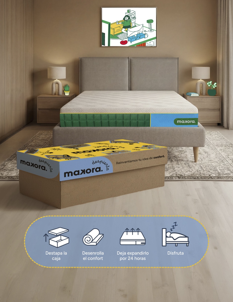 Colchón Elara Hybrid con memory foam 6