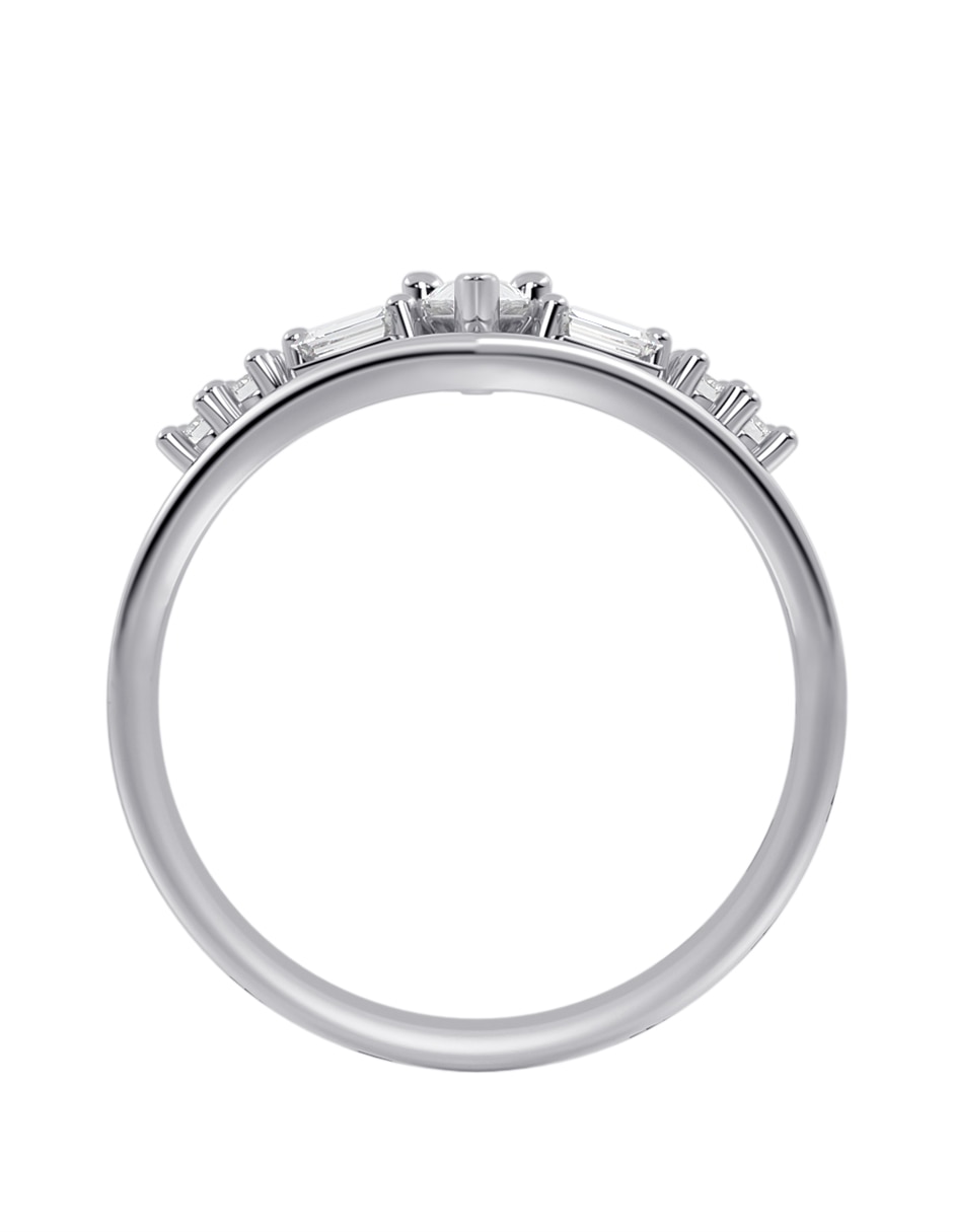 Anillo 14 K de oro zirconia brillante 2
