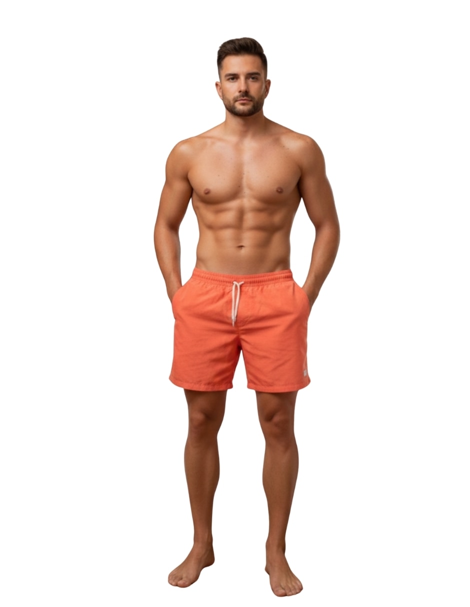 Bermuda mundo unico confort de lino para hombre