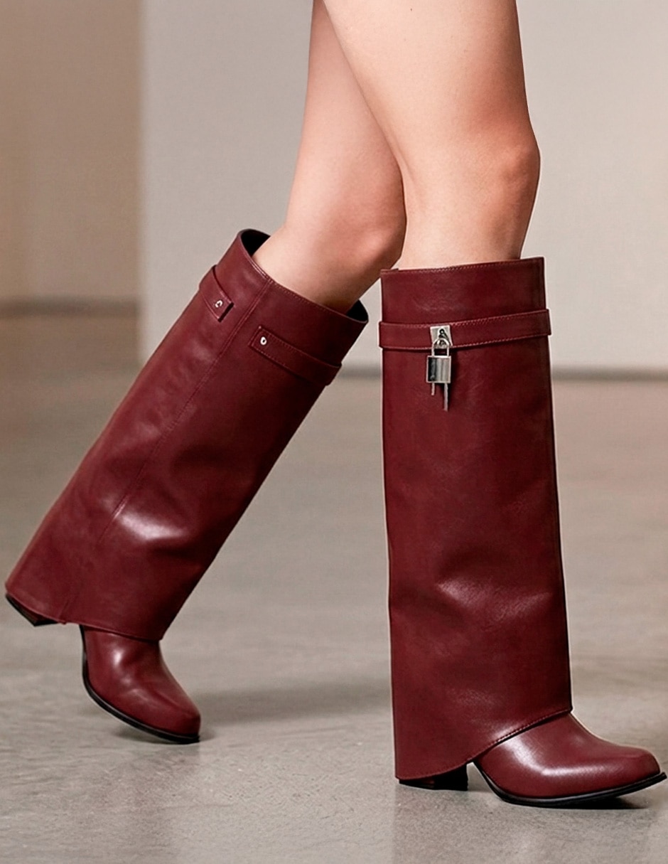Bota abajo de la rodilla 2037-434-a de sintético para mujer 3
