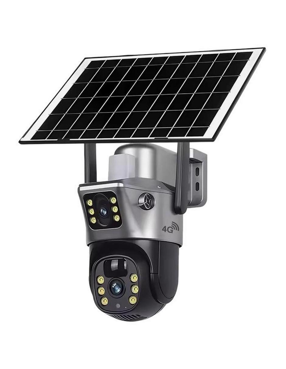 Cámara solar 4G de seguridad modelo capturesnap4g inalámbrica HD 360° para interior y exterior