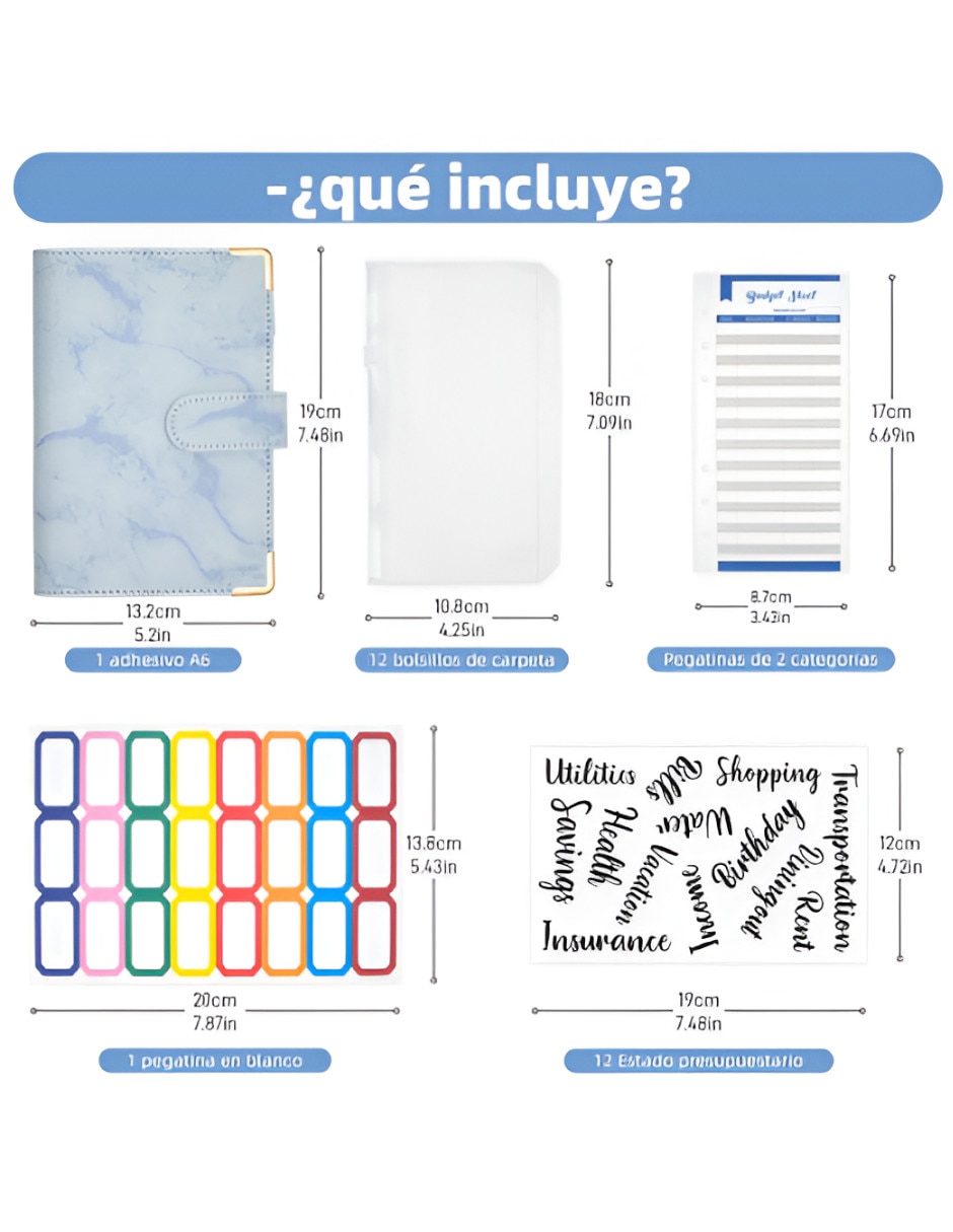 Carpeta escolar con fundas liso de papel 4