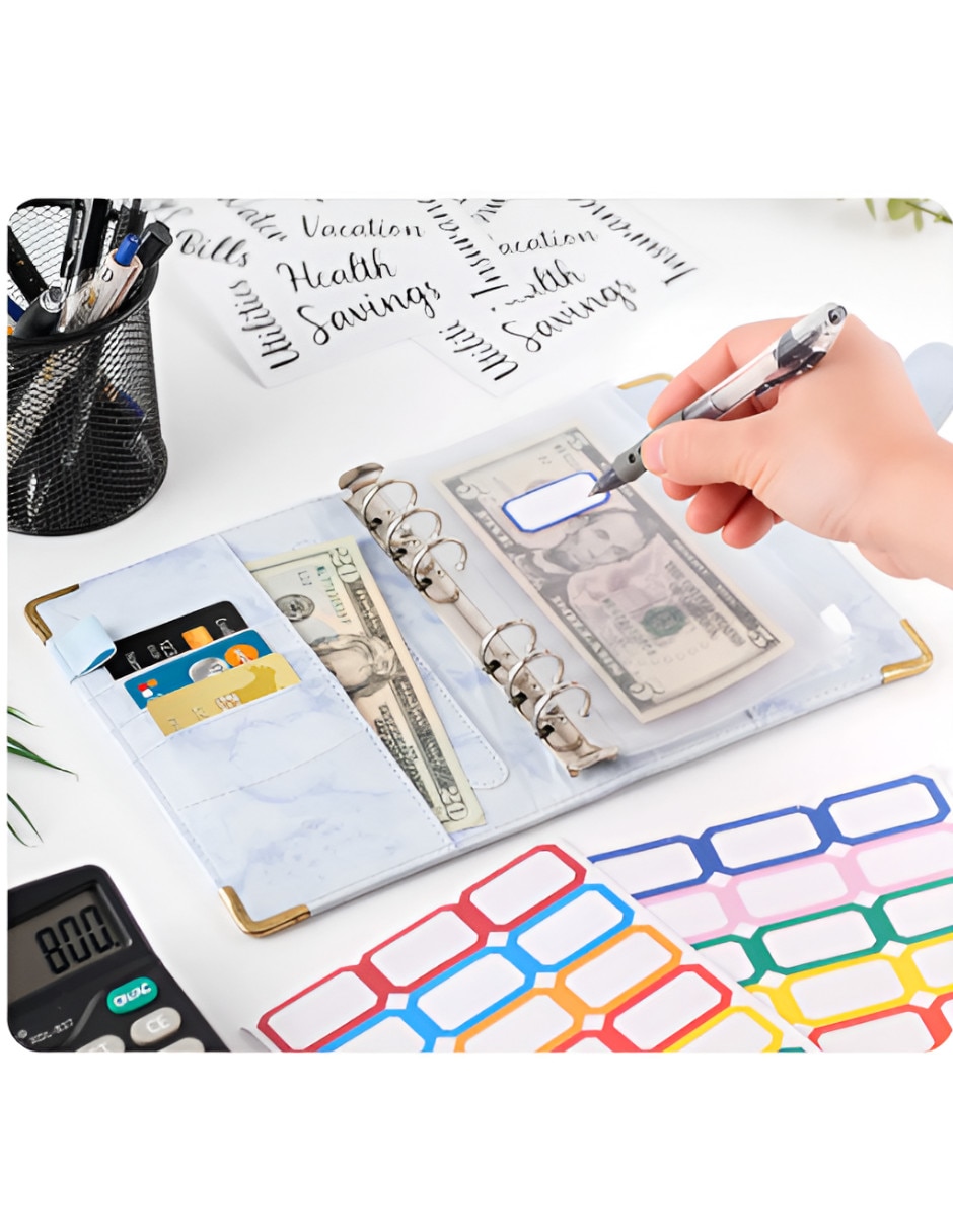 Carpeta escolar con fundas liso de papel 3