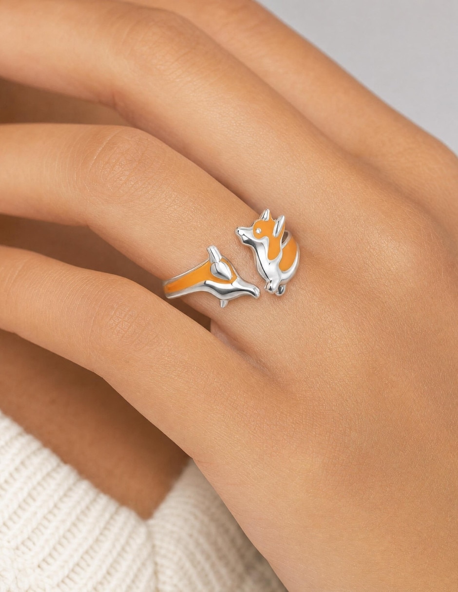Anillo de perro Pets P 925 de plata pulido 5
