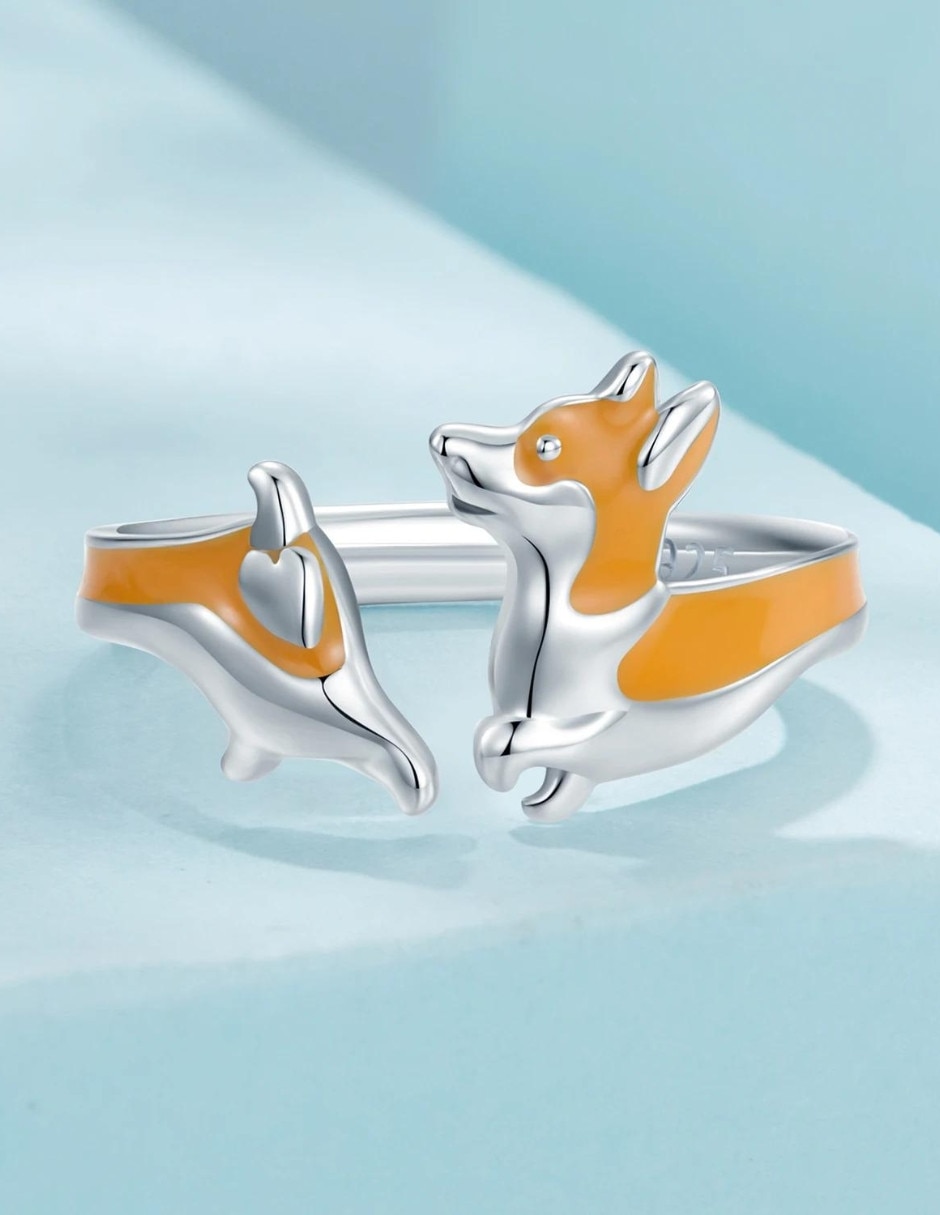 Anillo de perro Pets P 925 de plata pulido