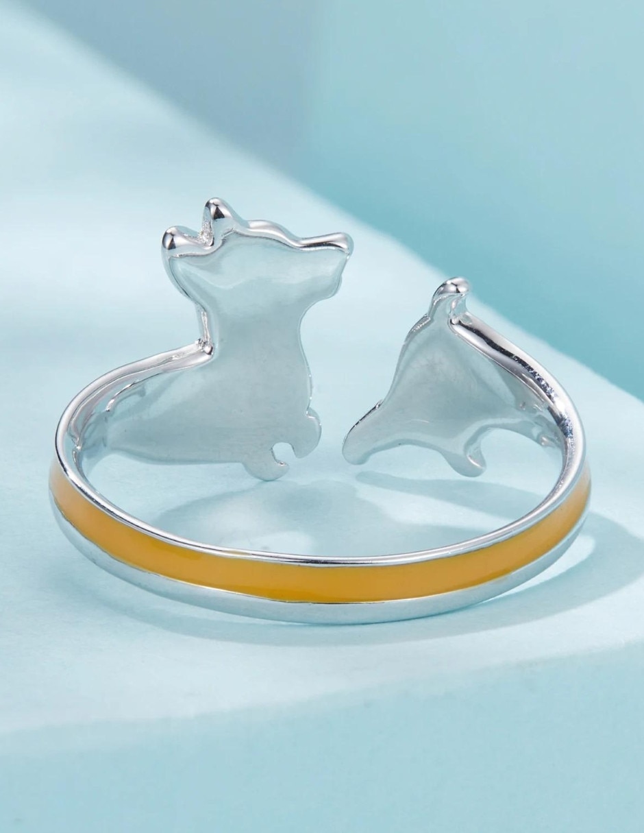 Anillo de perro Pets P 925 de plata pulido