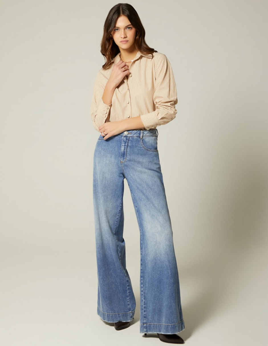 Blusa camisera manga larga para mujer 5