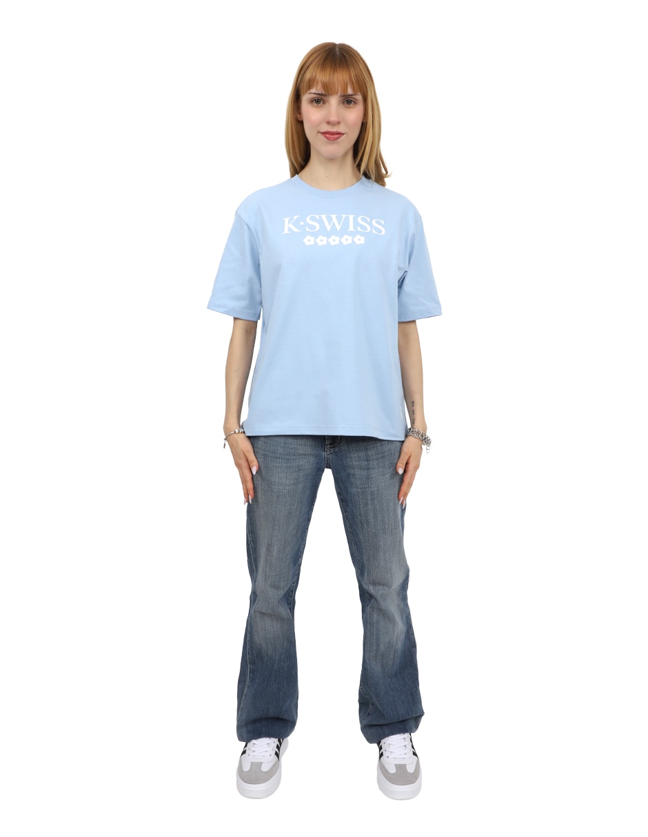 Playera manga corta Ivett cuello redondo para mujer