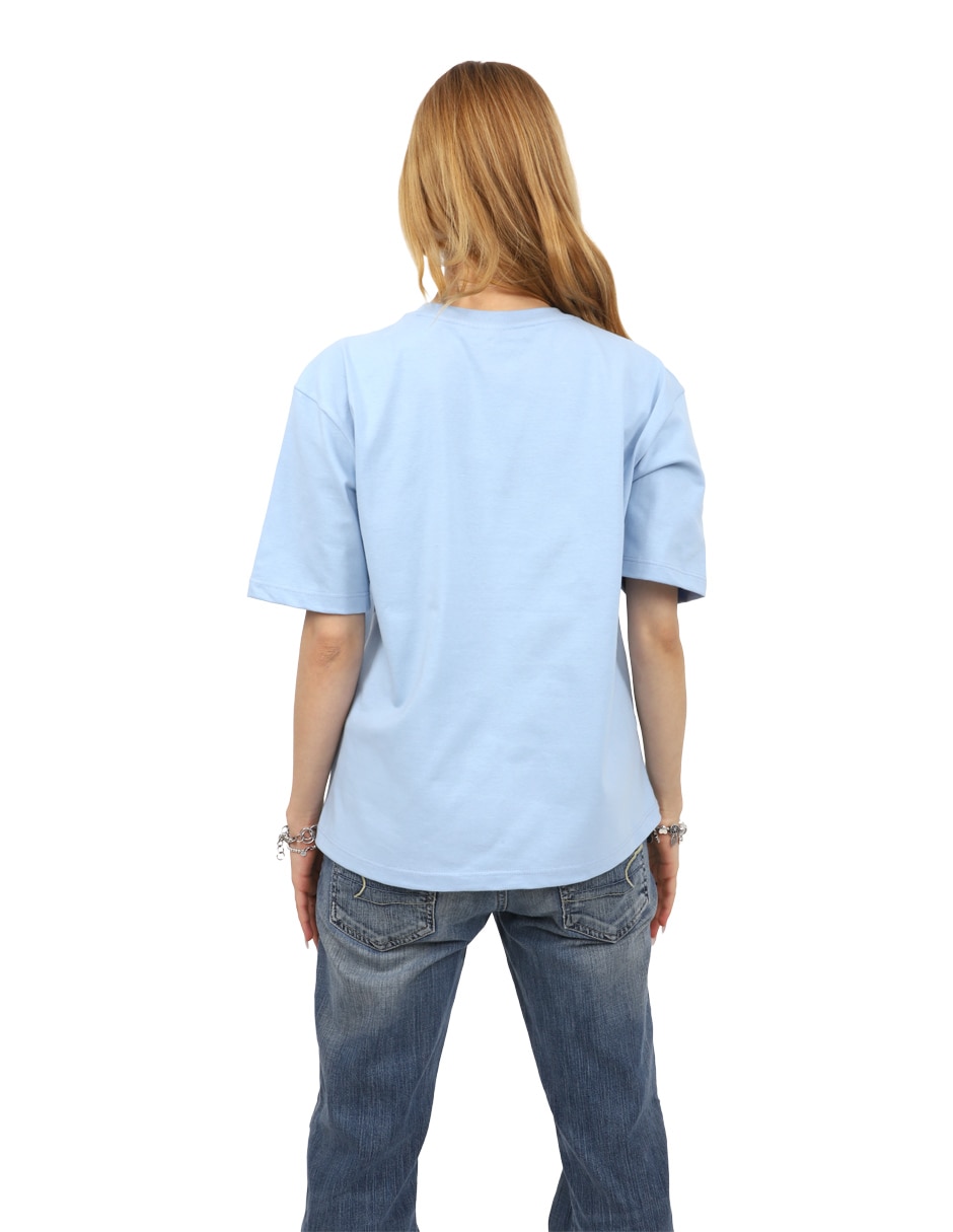 Playera manga corta Ivett cuello redondo para mujer 4