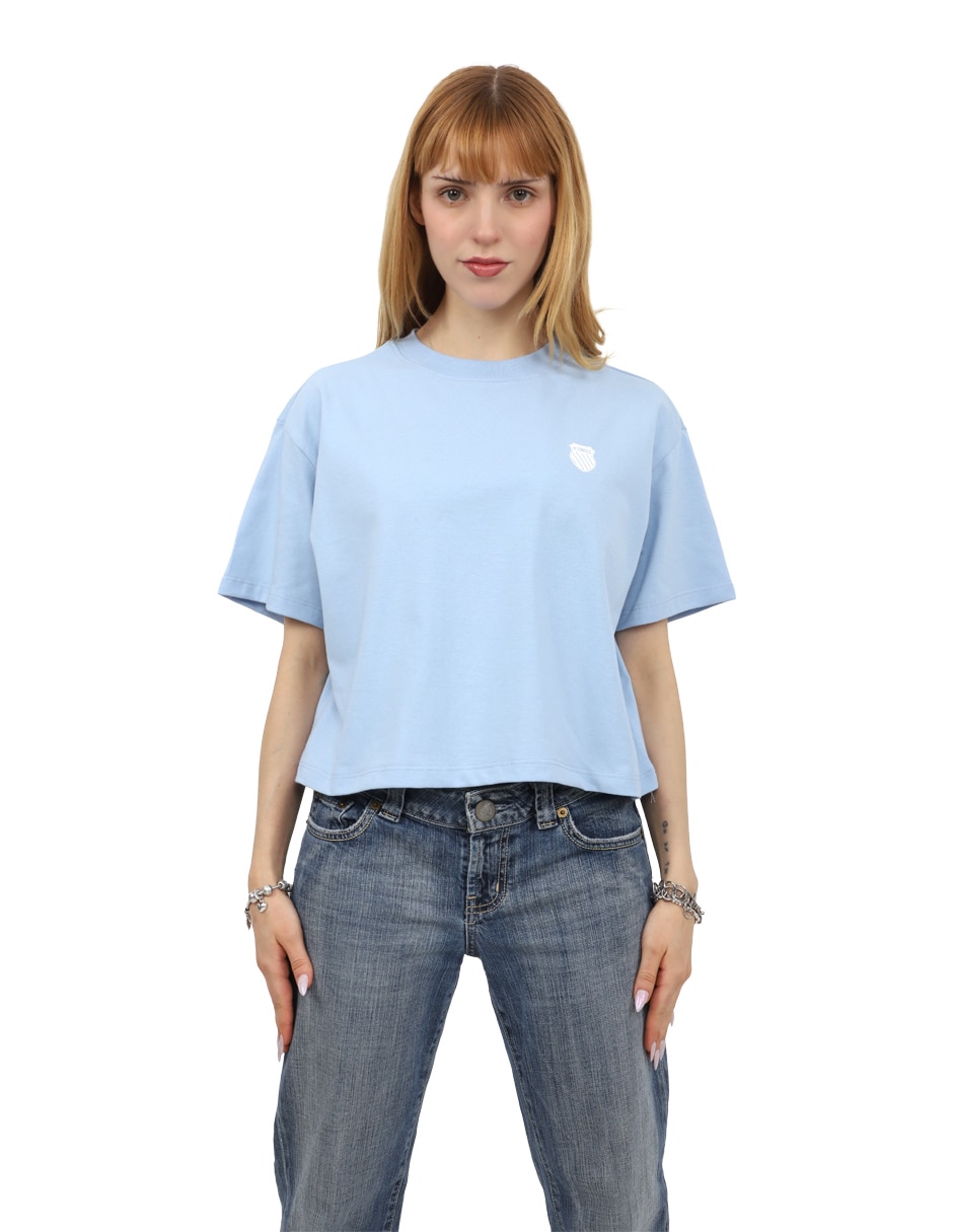 Playera manga corta K-Swiss Aisha cuello redondo para mujer