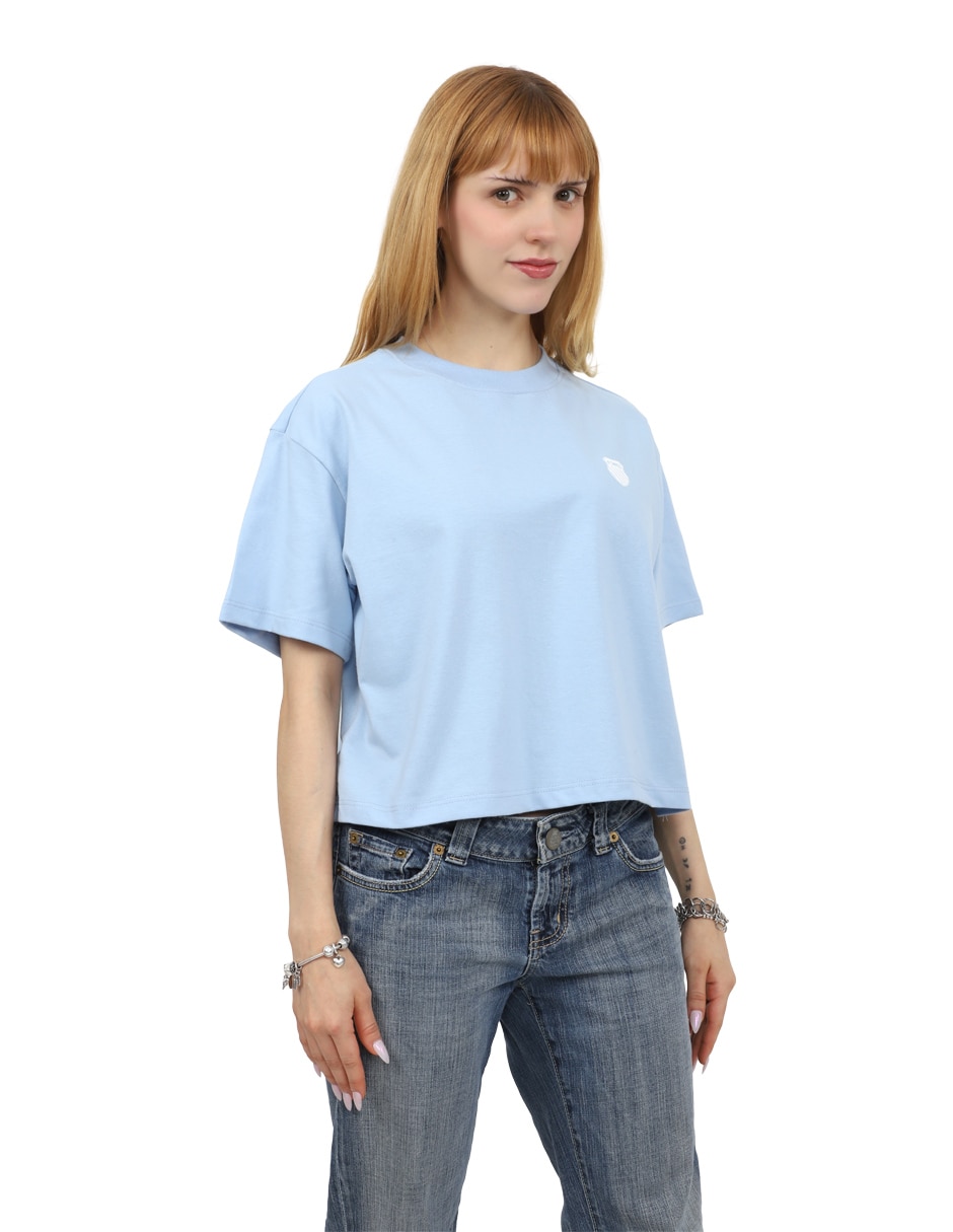 Playera manga corta K-Swiss Aisha cuello redondo para mujer
