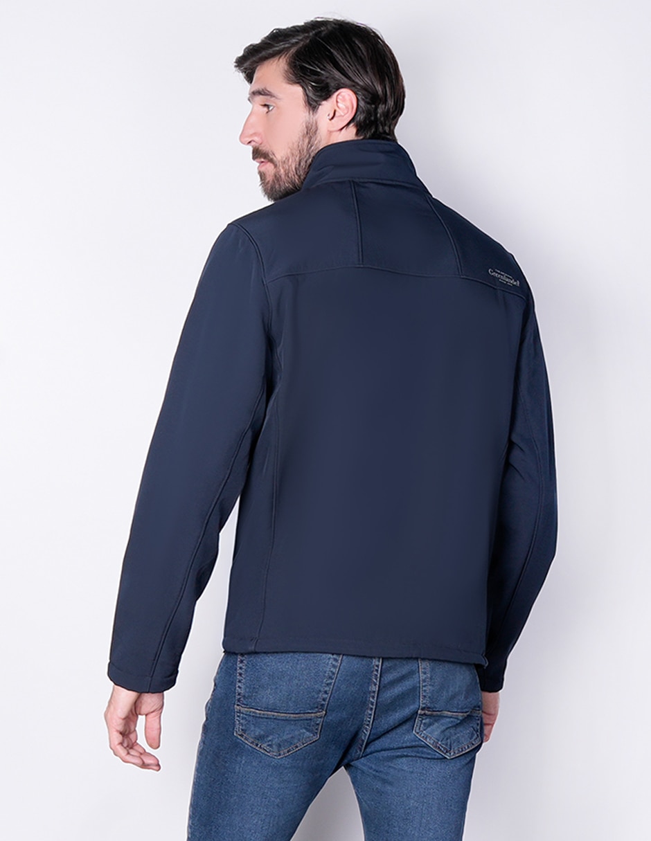 Chamarra casual greenlander softshell con bolsillos para hombre