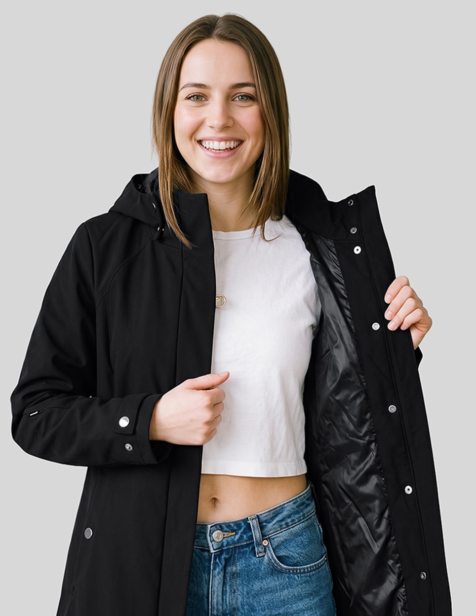 Chamarra parka parka no para mujer 5