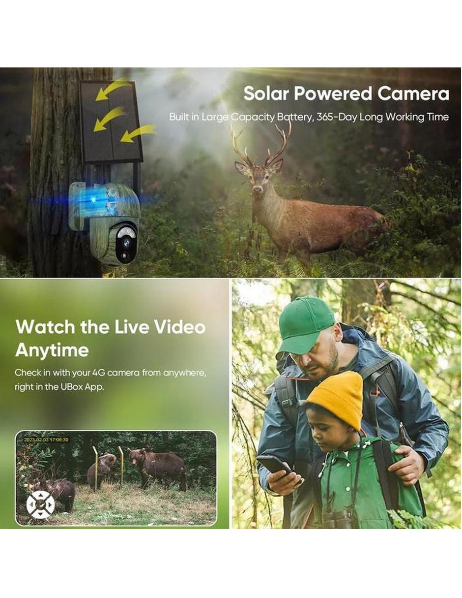 Cámara de seguridad Hotshot modelo tacticcam inalámbrica HD 360° para interior y exterior