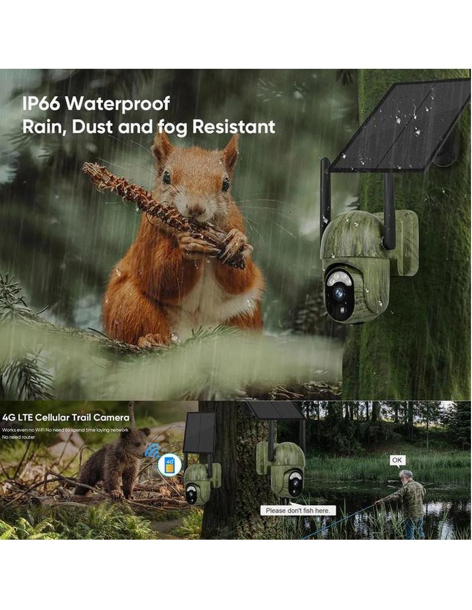 Cámara de seguridad Hotshot modelo tacticcam inalámbrica HD 360° para interior y exterior