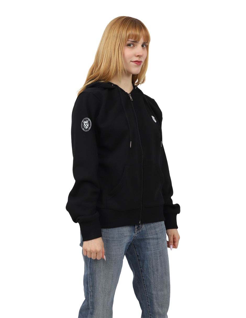 Sudadera con capucha y bolsa para mujer 5