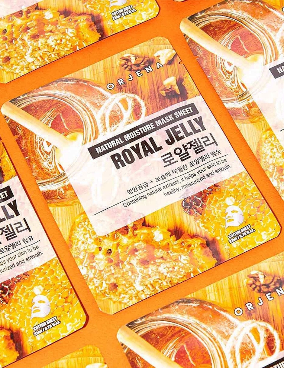 Mascarilla facial Moisture Royal Jelly antioxidante 6
