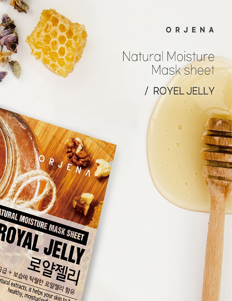 Mascarilla facial Moisture Royal Jelly antioxidante 7
