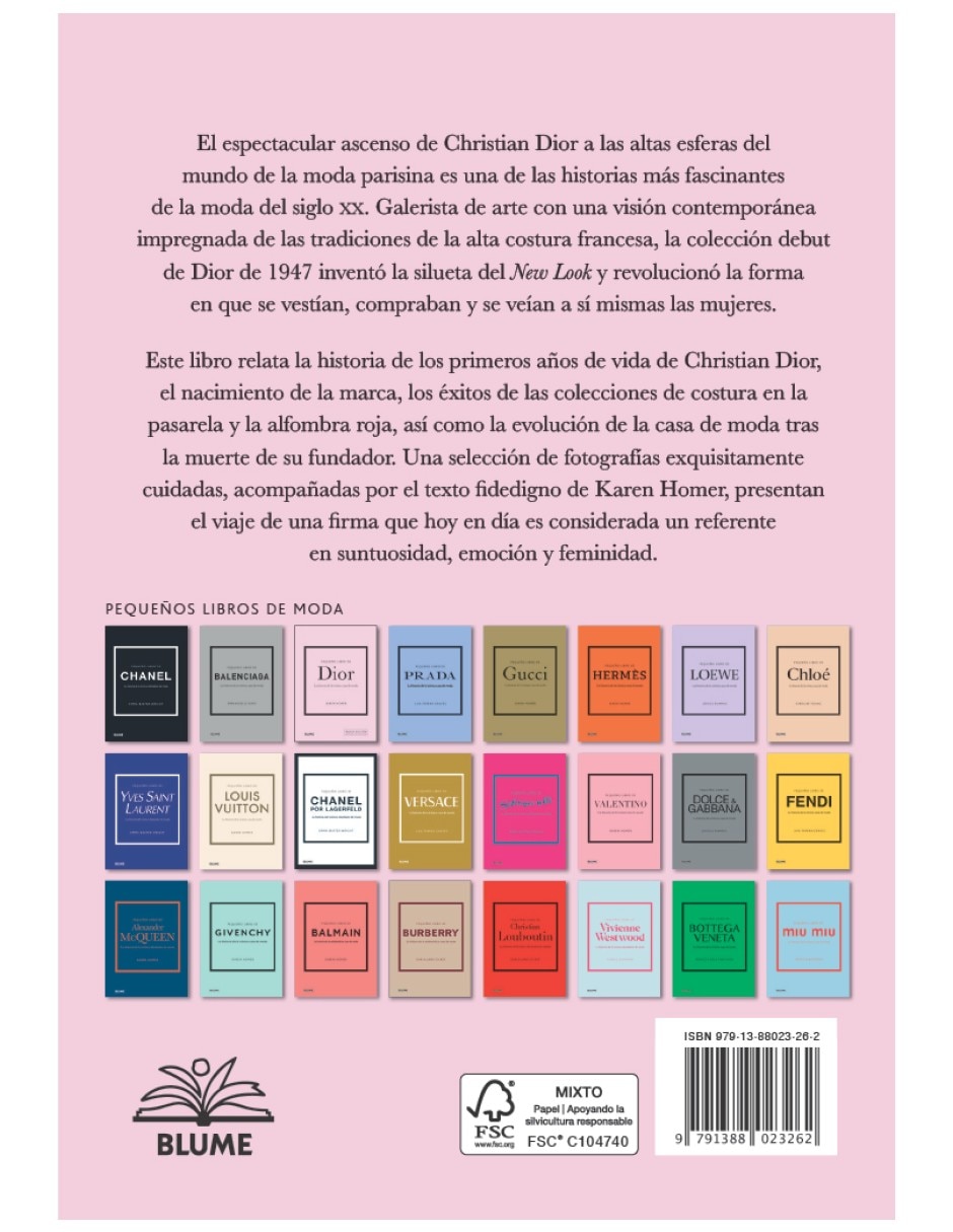 Libro Pequeño Libro de Dior de Karen Homer