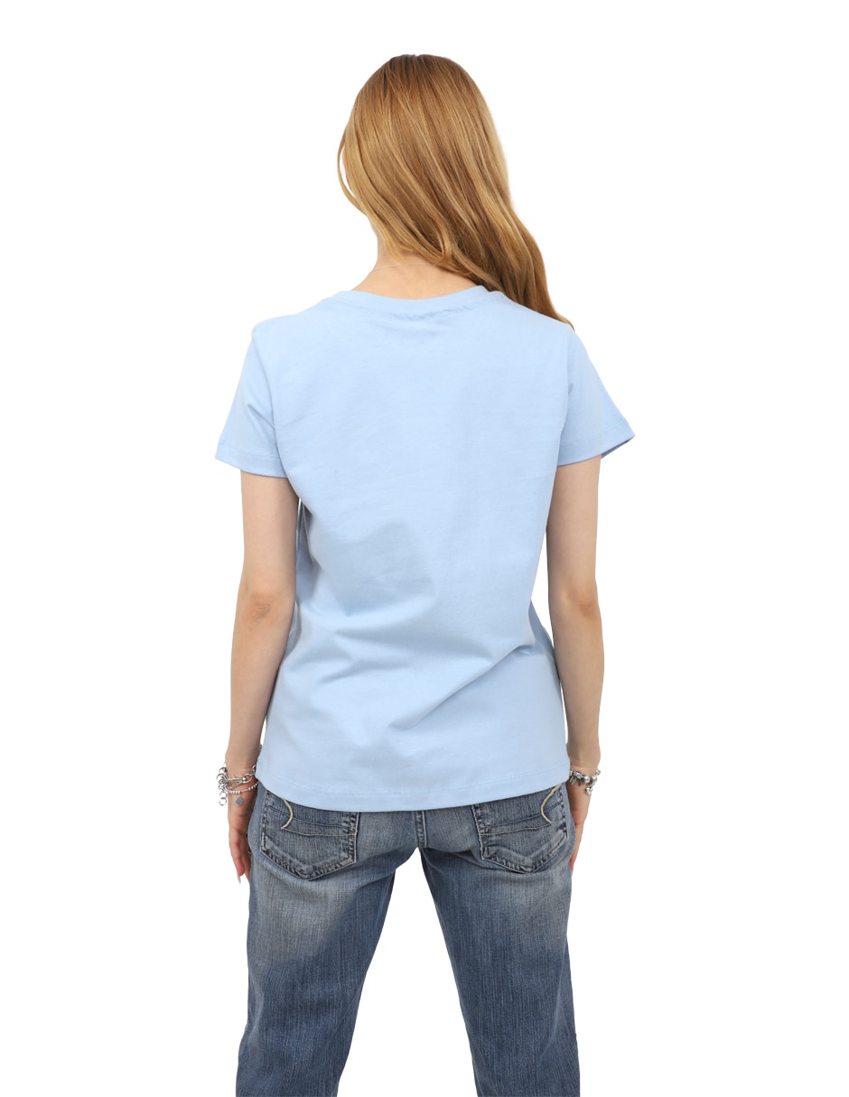 Playera manga corta K-Swiss cuello redondo para mujer