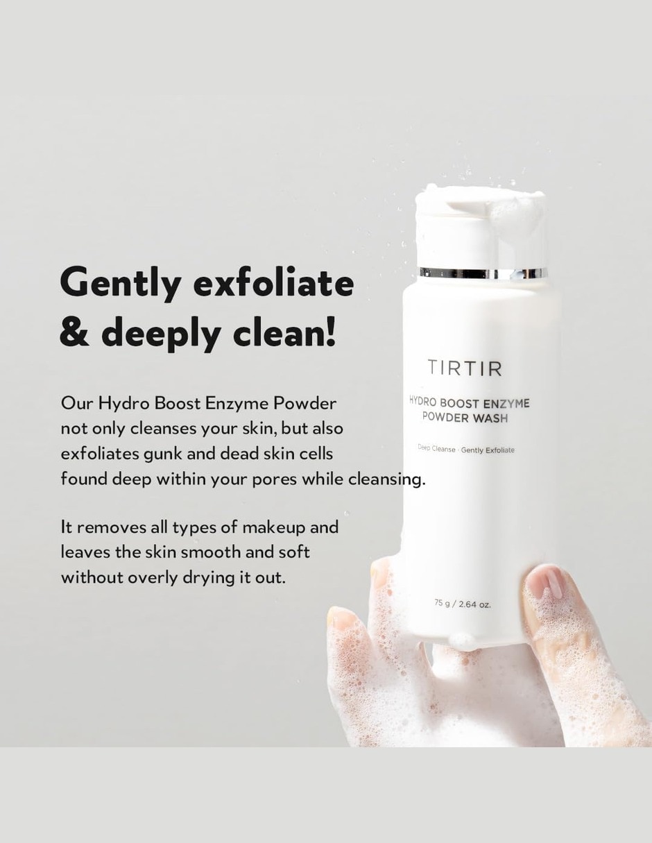 Jabón facial Hydro Boost Enzyme Powder Wash 4