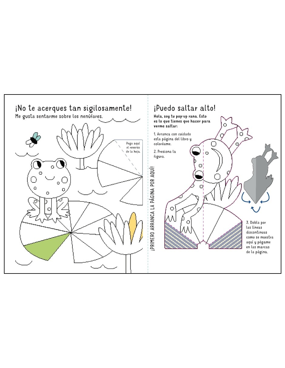 Libro animales diseña tu propio libro pop up para colorear de varios autores 2