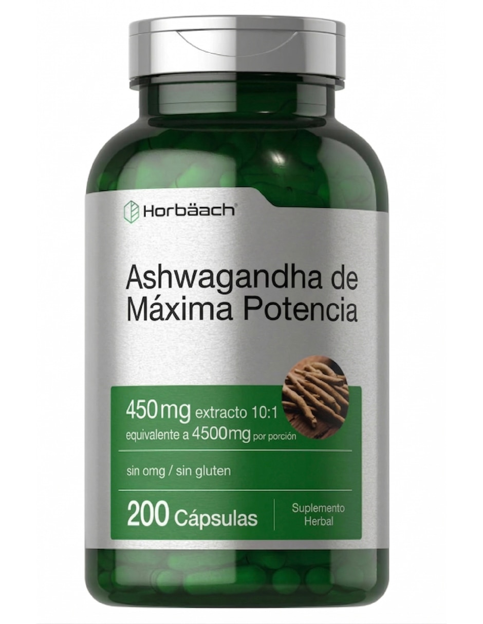 Hobaach Ashwagandha 450 mg 200 Cápsulas Control Estrés