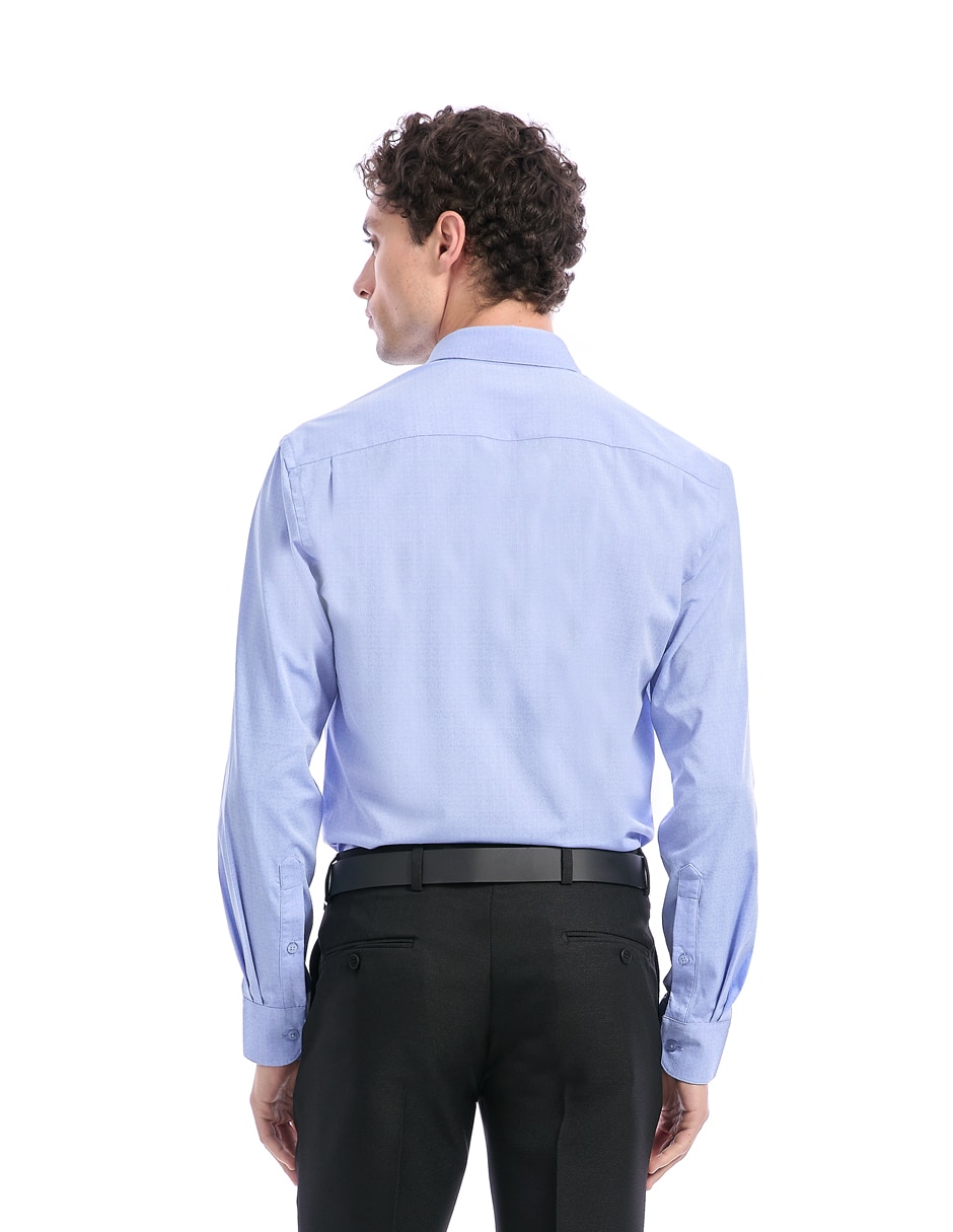 Camisa formal de bambú manga larga para hombre 6